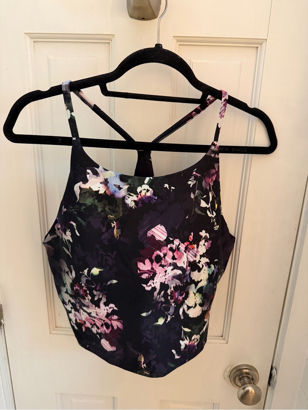 Old Navy Active Floral Print Strappy Women's Longline Top - SZ XL